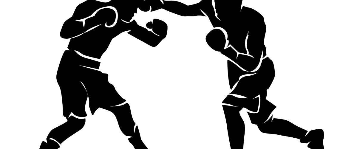Vector,Silhouette,Of,Boxing